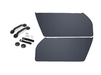 Kit de panneau de porte RS, avec sangles de traction NOIRES. Porsche 911/930/964/993 - 96455503X00, 964555830BK, 964555251008YR
