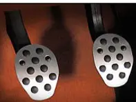 Pédale d'embrayage/frein en aluminium Rennline 2 pièces. Poignée en caoutchouc. UNIVERSEL - P60