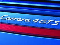 Insignia trasera 'CARRERA 4 GTS', PLATA. Porsche 997.2 - 99755903708