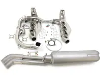 Exhaust system in stainless steel. Porsche 930 Turbo - 91104KIT, 93011115500, 93012319105, 93033091103S, 93022092203S, 93011100304SS, 9009100970C, 93012319407m, 93011116905 - 93011115500/1