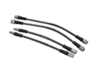 Remslangen gevlochten roestvrij staal (set van 4) voor en achter Porsche 993 - 99335513900, 96435513900, 99335513902, 99335513901, 99335512900, 99335512901, 99335512902