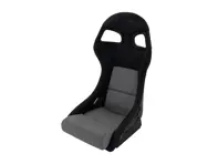 Track Bucket Sportstoel - GTR RECLINE, Zwart Leder met Pied-de-Pied-de-Pijl-middenstukken - 9997809100, 9997809110 - JT-B72-HT