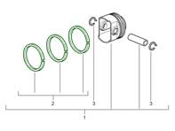 Piston Ring Set. Porsche 986 Boxster / 987 Boxster / Cayman 1999-08 - 99610307300
