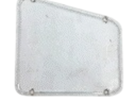 Stuurhuis toegangsdeksel aluminium. Porsche 356 / 356A / 356B T5 - 35649905, 356 49905 - PRS38