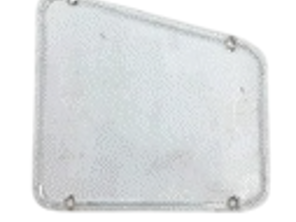 Stuurhuis toegangsdeksel aluminium. Porsche 356 / 356A / 356B T5 - 35649905, 356 49905 - PRS38