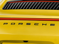 'PORSCHE' Black Rear Badge for Porsche 991.2 - 99104480380041