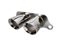 DesignTek Exhaust tail pipe stainless steel for Porsche 997 GT3 / GT3RS 2005>> Twin Bolt on Pipe - 99711125390, 99711125393