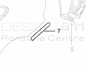 Da 1/4 posteriore a lamina paraurti. Porsche 996 1998-05 - 99650463100, 99650463200