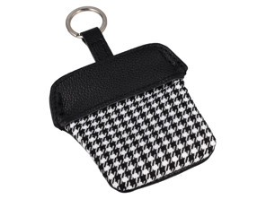 Pepita key pouch with stainless steel ring for all Porsche drivers - PCG90110010, 91190110010