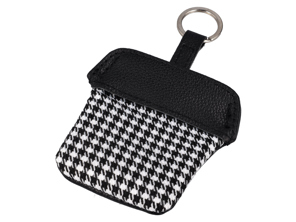 Pepita key pouch with stainless steel ring for all Porsche drivers - PCG90110010, 91190110010