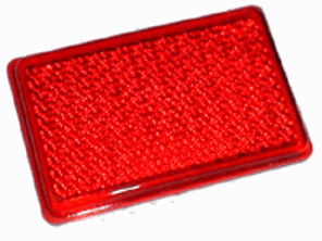 Achterbumper hoekrubber reflector. Porsche 930 - 93063310101, 93063310102