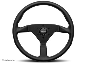 Volante MONTECARLO, con cuciture nere e pulsante clacson - Momo - M11111792217R, M11111785225R