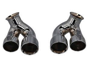 DesignTek Exhaust tail pipes 4 Tube Design for Porsche 996 C2 / C4 - 99611125254, 99611125255, 99611125261, 99611125154, 99611125155