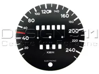 Speedo Scale for Conversion from miles to km/h (250 KM/H) for Porsche 911 75-83 (250KM/H) - 91164150100