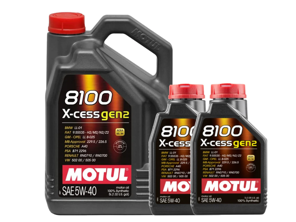 MOTUL 8100 X-CESS GEN2 5W-40 engine oil 7ltr - 109776, 109774