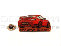 Pin Insignia 'Porsche 911 GT2 - Genf 2001' Rojo