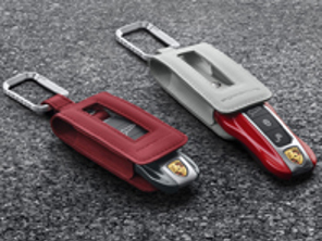 Key pouch in leather. Porsche 971 Panamera 2017>> / Cayenne (9YA) 2018>> / 992 2020>> / Taycan 2020>> - 9710440036G0, 9710440038M8, 9710440038YR, 971044003OK6, 9710440039H6, 971044003OG6, 971044003OL8, 971044003ON1, 971044003OT2, 971044003PL1, 971044003OT5