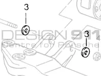 Transmission Mount Bearing Bracket Hexagon-Head Bolt Washer. Porsche 964 C4 / 993 C4 / 993 C4S / 993 Turbo MANUAL - 99902519502