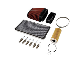 Kit de mantenimiento y servicio para Porsche Boxster 987 2.9L y 987 S 3.4L / Cayman Aceite, filtros de aire, bujías y más - 0PB115466A, 98711013301, 99917013090, 99757121902, 90012310630