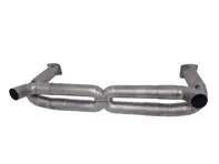 Rennsportauspuff Schalldämpfer Bypass x Rohr ohne Katalysatoren. Porsche 997.1 Turbo - 99711102772 - 9M9711102773