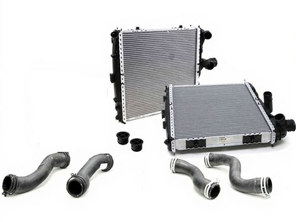 Wasserkühlmittelkühler und -leitungen für Porsche Boxster 987 / Cayman 987C / 997 (OE-Teilenummer 99710613102 / 99710613202) - 99710613102, 99710613202, 99710662105, 99710662504, 99710662204, 99710662605