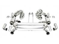 CARGRAPHIC GT Sport Exhaust System Backdate 740mm, With ID42 GT Manifold Set, With Heating. Porsche 964 Carrera 2/4/RS - 96411104504, 96411104605, 96411104502, 96421103905, 96421103932, 96421104004