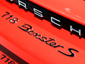 Stemma posteriore nero '718 Boxster S' per Porsche 718 (982) Boxster - 98204480081041