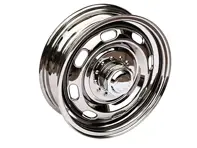 15 英寸 5.5J 钢制“仿制品”车轮，镀铬保时捷 356