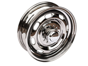 15 英寸 5.5J 钢制“仿制品”车轮，镀铬保时捷 356