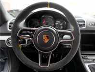 Volante Alcantara Nero / Giallo Racing. PorscheCayman GT4 - 9P1419091DQRAL, 9P1419091AHRAL