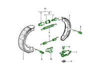 Handbrake Shoes Spring Kit. Porsche 924S / 944 / 968 - 99335207100, 298609723, 90135295410, 92835295702, 95135209000, 477409459, 477609459A, 95135280700, 99635272300, 95135245400