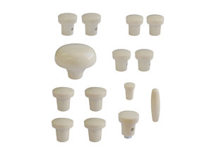 Armaturenbrett-Knopfsatz, ELFENBEIN. Porsche 356A 1955-1959 - PCG35655200500, PCG35655200300, 64455281100300, 64455285300300, 64455283100300, 64455282101300