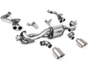 Escape deportivo Milltek GPF Bypass con embellecedores GT-115 de titanio. Porsche 718 Cayman GT4 / Boxster GTS 4.0L - 982251053E, 982251053K, 982251053F, 982251053H, 982251053D, 982251053G, 982254351B, 982254351L, 982254351AA, 982254351P, 982254351R, 982254350B, 982254350L, 982254350AA, 982254350P, 982254350R - SSXPO164