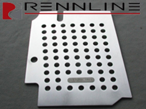 Pedana in alluminio Rennline. Lato passeggero. Porsche 356A - F12