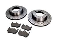 Pack Plaquettes et Disques de Frein ARRIERE Porsche 987 Boxster / 987C Cayman - 98735240101, 98735293903, 98735240101BRE, 98735293903BRE, 98761267601, 90026904701, 99907340201, 99635295901