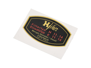Oil filter decal decal H-Filter. Porsche 911 / 912 - 64470100300 - 1601503600