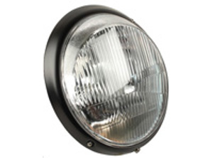 Headlamp, black rim. Porsche 911 1969-86 (non leveling type) LHD CARS - 91163111302, 911.631.113.02, 1695100200