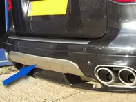 Rivestimento inferiore paraurti posteriore Facelift Porsche 957 Cayenne