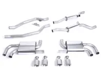 Sistema de escape deportivo Milltek con resonancia (más potente). Porsche 958 Cayenne Turbo 4.8L V8 2010-14 - 95811191020, 95811191021, 95811191022, 95811191023 - SSXPO111