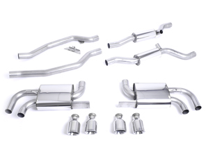 Milltek Sportauspuffanlage mit Resonanz (lauter). Porsche 958 Cayenne Turbo 4.8L V8 2010-14 - 95811191020, 95811191021, 95811191022, 95811191023 - SSXPO111