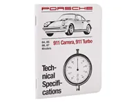 Technical Specifications Book. Porsche 911 3.2 1984-87 & 930 3.3 Turbo - WKD423020