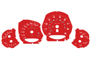 Wijzerplaat ingesteld, handmatig / mph. Porsche 991.1