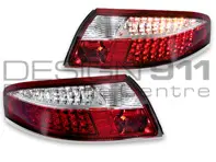 Indicator unit rear, Clear/Red with LED bulbs for Porsche 996 - 99663148500, 99763148600, 99663148602, 99663148502, 99663143301, 99663143401, 99663143303, 99663143403
