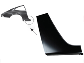 Partie inférieure de réparation d'aile arrière / custode (partie avant). Porsche 911 63-89 - 91150306100, 1680602470, 591049-1, 91150306200, 1680602480, 591050-1, 90150306321, 90150306121GRV, 91150306100GRV, 90150306421, 90150306221GRV, 90150306222, 91150306203GRV, 91150306140, 91150306140GRV, 91150306243, 91150306243GRV, 91150306104, 91150306104GRV, 91150306106, 91150306110GRV, 91150306204, 91150306204GRV, 91150306206, 91150306210GRV, 91150306144, 91150306144GRV, 91150306146, 91150306150GRV, 91150306244, 91150306244GRV, 91150306246, 91150306250GRV, 91150306110, 93050306101, 93050306101GRV, 91150306210, 93050306201, 93050306201GRV, 91150306150, 93050306141, 93050306141GRV - DAN91150306100, DAN91150306200, 1680602470, 1680602480