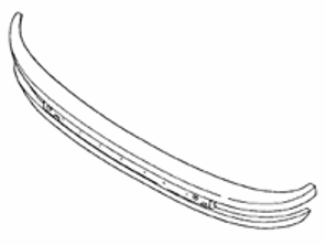 Parachoques delantero. Porsche 911 1974-81 para coches sin lavafaros - 91150501110