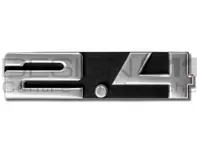 Badge '2.4' per griglia di aerazione posteriore. Porsche 911 del 1972 - 91155901500, 91155901502