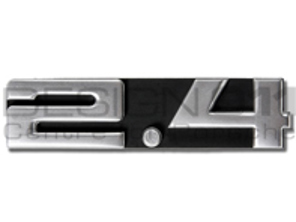 Badge '2.4' per griglia di aerazione posteriore. Porsche 911 del 1972 - 91155901500, 91155901502