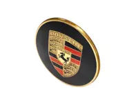 Badge avec écusson Porsche en relief en couleur. Porsche 356 / 911 / 914 - PCG55980100, 64455980100
