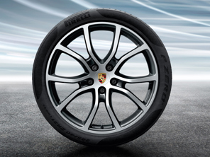21' Cayenne Exclusive Design BLACK Alloy Wheels & Summer Tyres Original Porsche - 9Y0044640L
