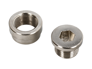 Lambda Sensor Blanking Plug and Receiver Socket. Porsche 996 / 997 - 100390, 100392